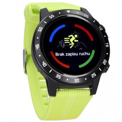 Smartwatch FW37 Argon, GPS, bratara TPU - Negru