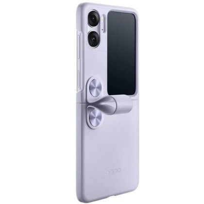 OPPO Find N2 Flip - Capac protectie spate Flip Cover, PU Leather, Lavander