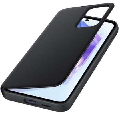 Galaxy A55 5G - Husa Flip Smart View Wallet Case, Negru