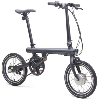 Bicicleta electrica Mi Smart Electric Folding, putere motor 250 W, autonomie 45 Km, viteza maxima 25 Km/h, Negru