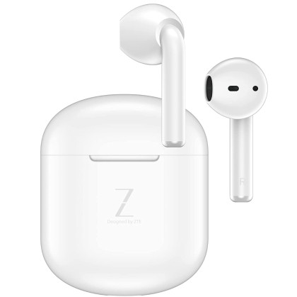 Casti bluetooth stereo ZTE Buds, True Wireless Headphones, tip “In-Ear”, Alb