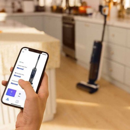 Aspirator vertical Tineco Floor One S7 Steam Plus, Smart Floor Washer, Li-Ion 3.9 Ah (25.2 V), 240W, WiFi