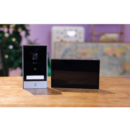 Interfon video EZVIZ HP7 2K, Wi-Fi Smart Home, outdoor station, display touch 7.0″, rezolutie 2K, Smart IR