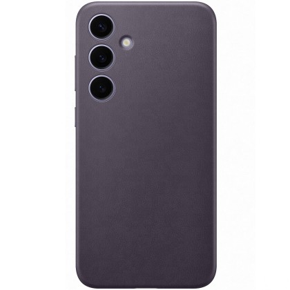 Galaxy S24 Plus (S926) - Capac protectie spate Vegan Leather Case, Violet inchis