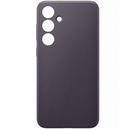 Galaxy S24 Plus (S926) - Capac protectie spate Vegan Leather Case, Violet inchis