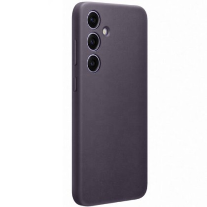Galaxy S24 Plus (S926) - Capac protectie spate Vegan Leather Case, Violet inchis
