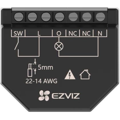 Releu inteligent Ezviz T35WM, Wi-Fi, cu programare si automatizare, control vocal, monitor de tensiune