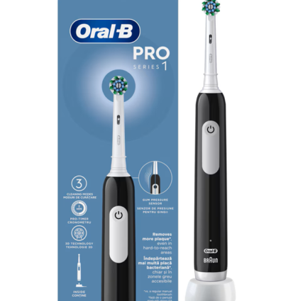 ORAL-B PERIUTA  DE DINTI ELECTRICA PRO 1 CROSS ACTION BLACK