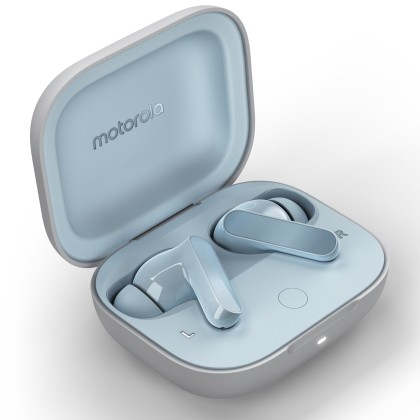 Casti Bluetooth Stereo motorola MOTO Buds, True Wireless Earbuds, tip “In-Ear”, Glacier Blue