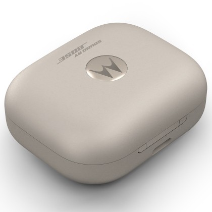 Casti Bluetooth Stereo motorola MOTO Buds Plus, Wireless Earbuds, Sound by Bose, tip “In-Ear”, Beach Sand