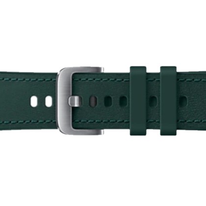 Bratara Samsung Hybrid Leather Band (20mm, S/M) pentru Galaxy Watch 4 / 4 Classic, Verde