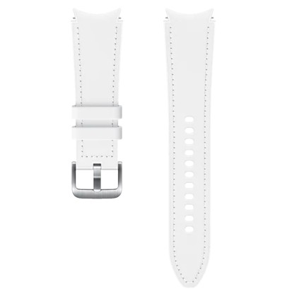 Bratara Samsung Hybrid Leather Band (20mm, M/L) pentru Galaxy Watch 4 / 4 Classic, White