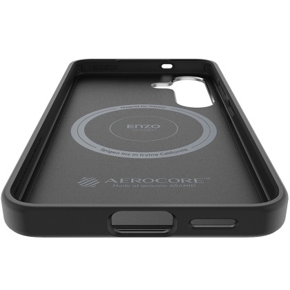 Galaxy S25 (S931) - Capac protectie spate Magnet Aramid Case - Negru argintiu