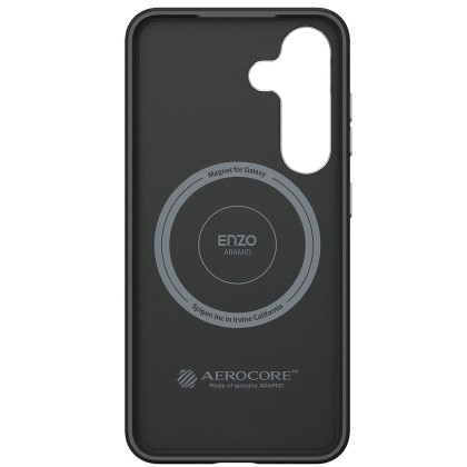 Galaxy S25 Plus (S936) - Capac protectie spate Magnet Aramid Case - Negru argintiu