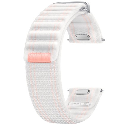 Bratara Samsung Fabric Band (XS) pentru Galaxy Watch 7, Roz Alb