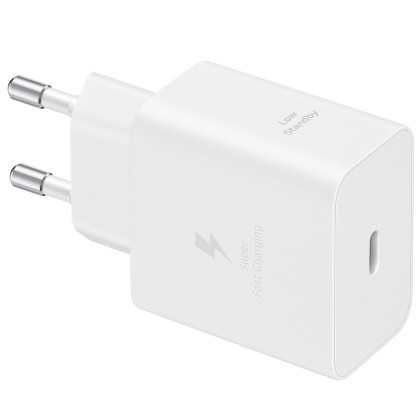 Incarcator retea Super Fast Charger 45W, port USB Type-C, Low Standby, cablu Type-C - Type-C (5A) inclus, Alb