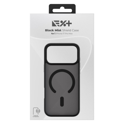 Husa de protectie NOA Mist Shield, compatibila Magsafe, pentru Iphone 17 Pro Max, Negru