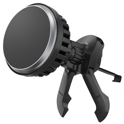 Suport auto telefon cu incarcare wireless Car Wireless Charger Magnetic, cu suport Qi2 Ready, prindere de orificiul de aerisire, Negru