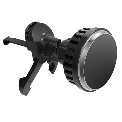 Suport auto telefon cu incarcare wireless Car Wireless Charger Magnetic, cu suport Qi2 Ready, prindere de orificiul de aerisire, Negru