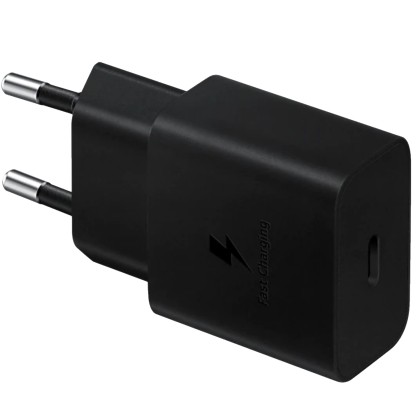 Incarcator retea Fast Charger 15W, port USB Type-C, fara cablu, Negru