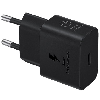 Incarcator retea Super Fast Charger 25W, port USB Type-C, fara cablu, Negru