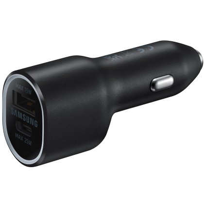 ncarcator auto rapid Samsung Dual USB, Fast Charging 40W, fara cablu, Negru