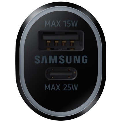 ncarcator auto rapid Samsung Dual USB, Fast Charging 40W, fara cablu, Negru