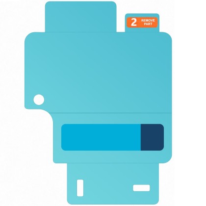 Folie protectie ecran frontal Samsung pentru Galaxy Z Flip 5, Transparent (2 buc.)