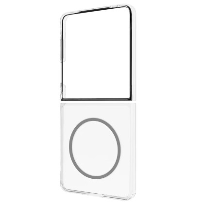 Capac protectie spate Samsung Galaxy Z Flip7 Clear Magnet Case, Transparent