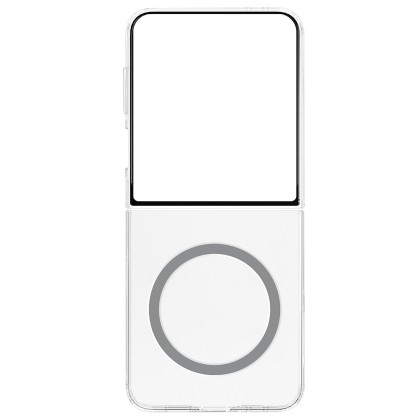 Capac protectie spate Samsung Galaxy Z Flip7 Clear Magnet Case, Transparent