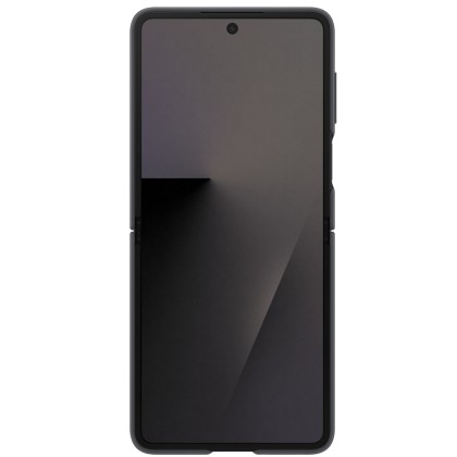 Capac protectie spate Samsung Galaxy Z Flip7 Ring Case (Silicone), Negru