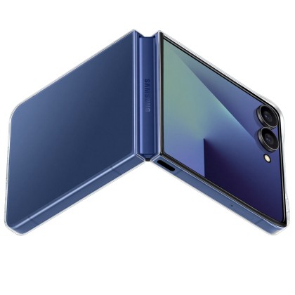 Capac protectie spate Samsung Galaxy Z Flip7 Clear Case, Transparent