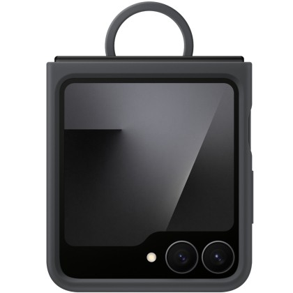 Capac protectie spate Samsung Galaxy Z Flip7 FE Silicone Case,  Negru