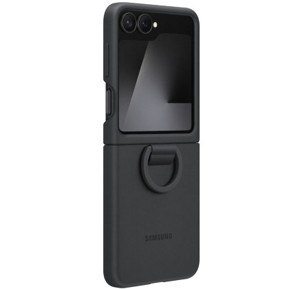Capac protectie spate Samsung Galaxy Z Flip7 FE Silicone Case,  Negru