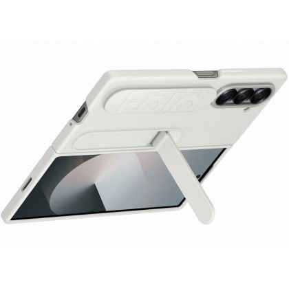 Capac protectie spate Samsung Galaxy Z Fold 6 Silicone Case,  Alb