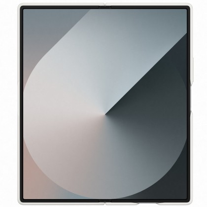 Capac protectie spate Samsung Galaxy Z Fold 6 Silicone Case,  Alb