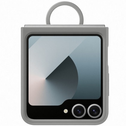 Capac protectie spate Samsung Galaxy Z Flip 6 / Galaxy Z Flip 7 FE, Silicone Case, Gri