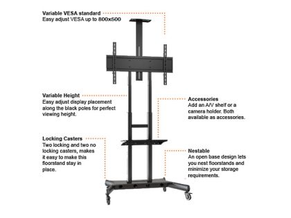 STAND TV MOBIL CU SUPORT CAMERA MULTIBRACKETS MB-4627