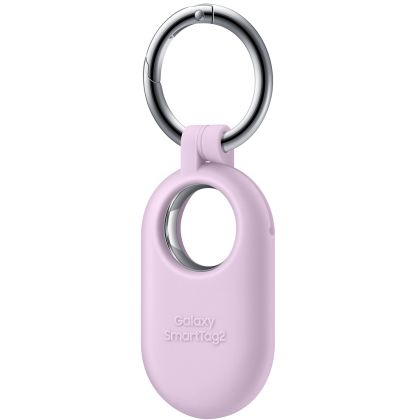 Husa protectie cu breloc pentru Galaxy SmartTag2, silicon - Lavender Mov