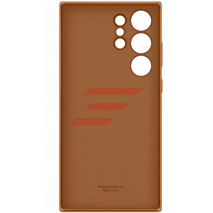 Galaxy S23 Ultra (S918) - Husa, Capac protectie spate Leather Case - Camel