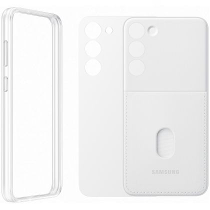 Galaxy S23 Plus (S916) - Husa, Capac protectie spate Frame Cover - Alb