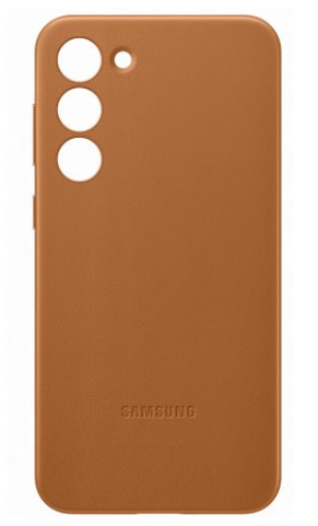 Galaxy S23 Plus (S916) - Husa, Capac protectie spate Leather Case - Camel