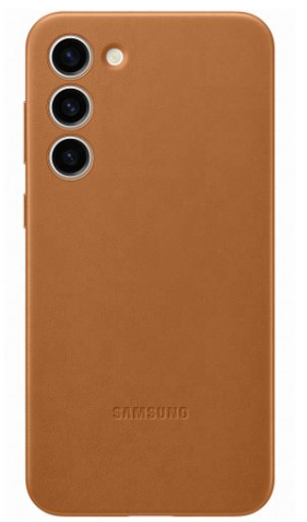 Galaxy S23 Plus (S916) - Husa, Capac protectie spate Leather Case - Camel