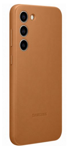 Galaxy S23 Plus (S916) - Husa, Capac protectie spate Leather Case - Camel