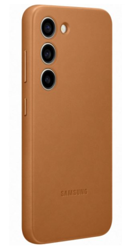 Galaxy S23 (S911) - Husa, Capac protectie spate Leather Case - Camel