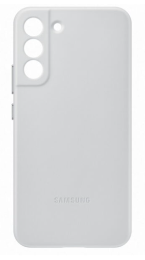 Galaxy S22 Plus (S906) - Husa, Capac protectie spate "Leather Cover" - Gri deschis