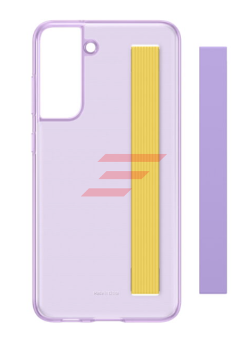 Galaxy S21 FE (G990) - Husa, Capac protectie spate "Slim Strap Cover", cu curea, Lavender Mov