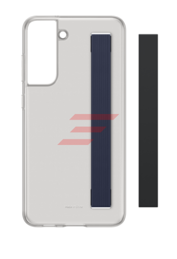 Galaxy S21 FE (G990) - Husa, Capac protectie spate "Slim Strap Cover", cu curea, Negru