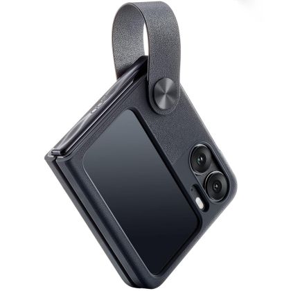 OPPO Find N2 Flip - Capac protectie spate Flip Cover, PU Leather, Night Sky