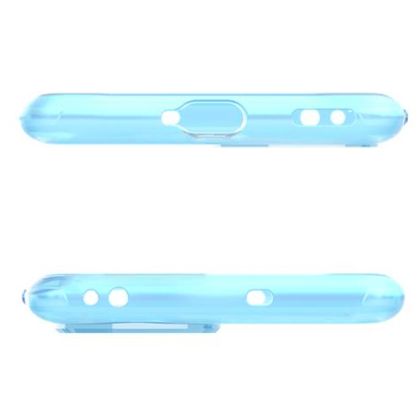 OPPO Reno10 - Husa, Capac protectie spate, TPU, Albastru transparrent